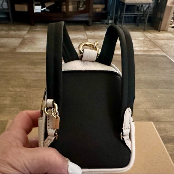 Coach Mini Court Backpack Keychain Fob Bag Charm With Floral Print - Picture 5 of 13